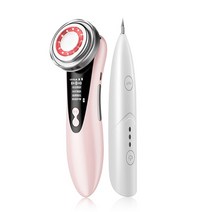 얼굴마사지기계 턱 주름 마사지기 페이셜 페이셜 클리닝 리프팅 머신 레이저 플라즈마 펜 스킨 케어, 노멀 타입 핑크