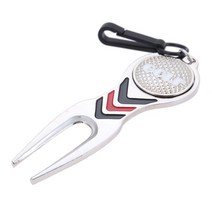 그린보수기 1Pc 아연 합금 골프 디벗 수리 도구 피치 그루브 클리너 Pitchfork 퍼팅 그린 포크 훈련 에이즈 액세서리