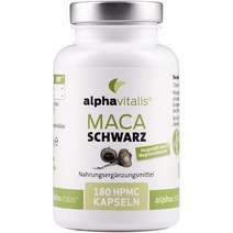 독일직구 1일 복용량당 마카 블랙 4000mg 180마카 캡슐 마카 추출 비건 및 스테아레이트 마그네슘 미포함 알파비탈리스로 만든 품질, 수량, 상세참조