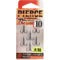 낚시 바늘 후크 RYUGI (루기) HPT044 피어 스트레블 TC 코트 PIERCE TREBLE