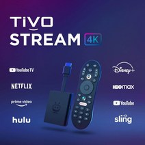 크롬캐스트 ott셋톱박스 구글 TiVo Stream 4K 스트리밍 TV 돌비 스마트, 블랙