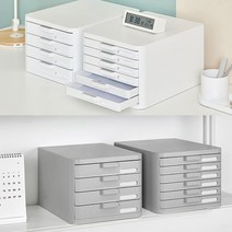 서랍형 서류 파일 캐비넷 정리함 보관함 4단/6단, 쿠팡 4단-화이트