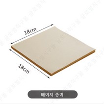 에쁜 종이 호일 유산지 기름진 음식 에어 프라이어 감자튀김 기름 종이 네모 사각 플레이팅, F.기름 종이 18X18 베이직 100장개