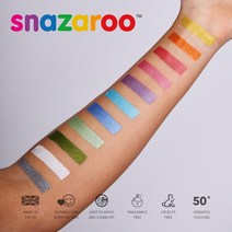 영국 스나자루 페이스 페인팅 물감-스파클, 09 Sparkle Pale Green