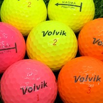 볼빅 마그마 컬러 3피스 4피스 A-급 로스트볼 50알 순수 물세척 필드용 깨끗한 로스트볼