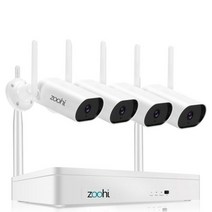 Zoohi 1920P 감시 비디오 시스템 5MP Wifi 카메라 무선 NVR 사운드 녹음 홈 야간 투시경 야외 보안, China_None | 4 Cameras 8CH NVR