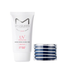 맥퀸뉴욕 UV 데일리 매트선크림 50g SPF 50+ PA+++ +루비셀 퍼프 5p SET, 7세트