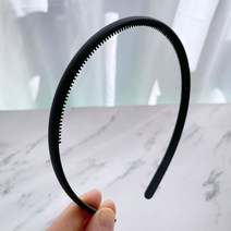 국산 블랙 무광 심플 헤어밴드 얇은 머리띠 데일리 남자 여자 세안 운동 기본