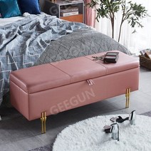 벤치형소파 등받이없는 거실 수납 수납형 모던소파 L03, 150x40x45 수납, N