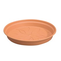 화분 밑받침 훙와이 들어갔다 구애 좋다 ELHO 비닐 경량 오래사용 에코 원형 트레이 물 그릇 3835173489, 도토색 34#