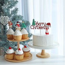 파티굿즈 크리스마스 소품 조명 장식 52종 모음집, E-케이크토퍼 (필기체)