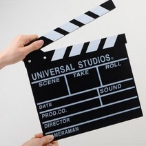 영화 뮤비 유튜브 촬영 소품 슬레이트 클래퍼 보드