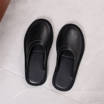 여성 실내화 정품 가죽 가벼운 럭셔리 하프 캡 발가락 슬리퍼 남성과 여성의 전체 소 가죽 슬리퍼 커플 스타일 홈 인테리어 하이 엔드 침실 여름