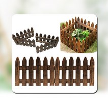 태광조명 브라운 원목 울타리 30cm 40cm 50cm(4P세트), 브라운 원목 울타리(30cm)