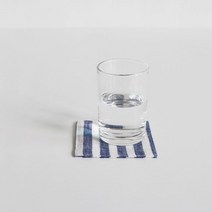 아트박스/포그린넨 포그린넨 코스터 블루 화이트 스트라이프, 본품