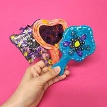 기타 바보사랑[미아아트]지점토 공예 거울 만들기 전통 놀이 diy 미술 키트, 2.꽃