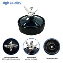 닌자 블렌더 680.4g(24온스) 컵 뚜껑 및 6핀 암 블레이드 교체 부품 Nutri Ninja Auto iQ BL480D 30 DOB BL450 69 BL456 70 BL480