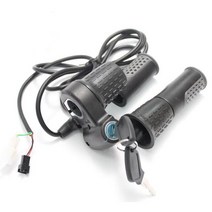 전동스쿠터 스로틀 소형전기차 전기 자전거 엄지 반 트위스트 잠금 36 볼트 48 60 72 130X Ebike 액세서리 방수 플매트 카펫 러그, [05] with electric lock