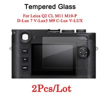 Leica Q2 CL M M0-P D-Lux 7 V-Lux5 M9 V-LUX 카메라 강화 유리 스크린 보호 필름 용 2PCS 화면, 0 M0 M0-P