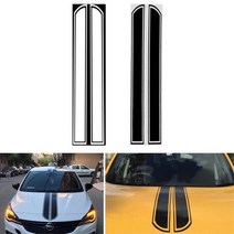 차량본네트 데칼 레이싱카 스티커 차인테리어 익스테리어 필름스티커 개성, 화이트