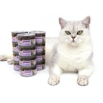 희동이네 고양이 간식 ANF 고양이캔 참치순살 95g 길냥이캔 통조림 주식사료캔, 8개