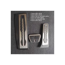 DEE 페달 플레이트 패드 BMW New 1 2 3 4 5 6 7 시리즈 GT X3 X4 X5 X6 Z4 F10 F15 F30 F31 F34 LHD 브레이크 가스 가속기, F30 3 PCS