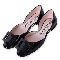 [로저비비에] [명품] 22FW 여성 버클 발레리나 플랫슈즈 블랙 RVW66833100 D
