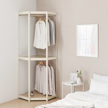 몬스터랙 행거 코너형 W700 코너행거 코너장 드레스룸 드레스룸행거 시스템행거 철제행거 선반행거, 아이보리_FD