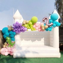 가정용 에어 바운스 홈 바이킹 바나나 시소 실내놀이 미끄럼틀 수영장 미니 소형 대형 2인용 29, 흰색 1
