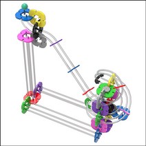 창작용 골드버그 마블런(053F22H7)-53pcs(3회전 롤러코스터)/SU