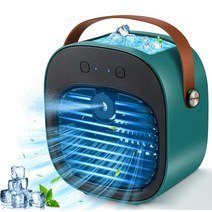 차량용무시동에어컨 화물차 이동식 차박에어컨 휴대용 미니 무선 쿨러 USB 충전식 냉각 팬 캠핑 차량용 냉, 01 green