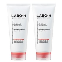 라보에이치 프로바이오틱스 탈모 증상 완화 두피강화 트리트먼트, 200ml, 2개