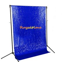 4FTx10FT 실버 스팽글 배경 반짝이 커튼 웨딩 사진 부스 크리스마스 장식, 8x8ft-240X245CM, Royal Blue
