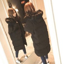 ZDD 여성 롱 패딩 후드퍼 인조털 무지 보온 포근 웰론 겨울옷 코트 자켓 키작녀 캐주얼