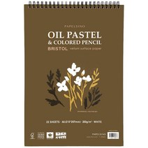파펠시노 브리스톨지 오일파스텔 색연필 전용지 전용 종이 스케치북 A5 스프링 Sketchbook
