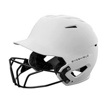 페이스 마스크가 있는 EvoShield XVT 2.0 매트 배팅 헬멧 - 팀 화이트 라지 X-라지야구헬멧 보호구 포수장비
