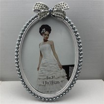 추억 사진 액자 프레임 포토테이블 사진인화 액자틀 캘리그라피 장식 진주 그림 디스플레이 스탠드 홈 장식다이아몬드 진주 기울기, 4088-5x7