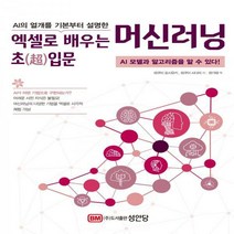 AI의 얼개를 기본부터 설명한 엑셀로 배우는 머신러닝 초입문 AI 모델과 알고리즘을 알 수 있다!