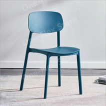 앤트체어 1인용 미드센추리 체어 의자 빈티지, 블루 L.G.F 강화