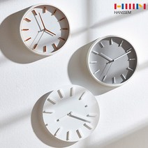 한샘 무소음 심플 프레임 벽시계, 한샘 프레임 벽시계 0215891 그레이