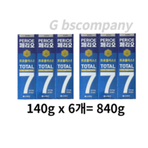 페리오 토탈7 오리지널 어드밴스 치약 120g / 프로폴리스 함유, 2개, 840g