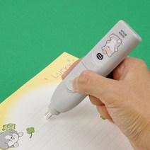 이리눕개 전동지우개 + 리필 지우개심 세트 / 어린이 캐릭터 자동 진동 지우개, 1개, 랜덤발송