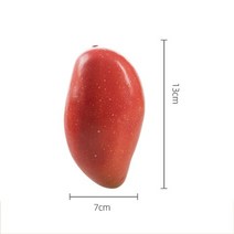 모형 음식 과일 애플 망고 모델 스튜디오 장식 촬영 인테리어 소품, 빨간색