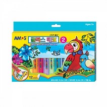 글라스데코 미술용품 스티커물감 만들기 2번 12색