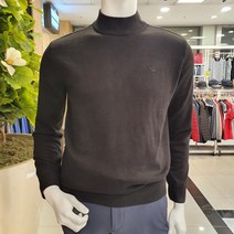 [임페리얼] ## ## 캐시미어 라이크 소재의 깔끔한 스타일 베이직한 반목 스웨터 IMA2401 인천논현, 95, 블랙