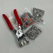 옷수선 똑딱이 컬러 스냅단추 펀칭기 단추 세트 똑딱이펀칭기 스냅단추펀치세트