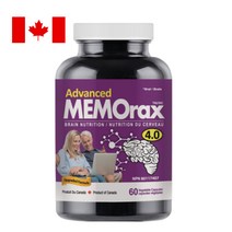 캐나다 어드밴스 메모렉스 뇌건강영양제 영지 인삼 가바 로디올라 함유 60캡슐 OB216, 1통, 60정