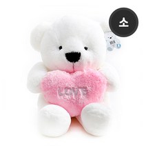 누리베어하트 곰인형 핑크(소 45cm), 단품