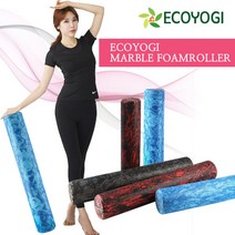 에코요기 EVA 필라테스 / 폼롤러 / 마블 폼롤러 / 마사지롤러 (3개 묶음 상품), 60cm마블블랙(3개묶음)