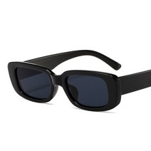 FREELIFE 2022 Small Rectangle Sunglasses Women Oval Vintage Brand Designer Square Sun Glasses UV400 Shade Anti-glare Retro Female Eyewear, Black